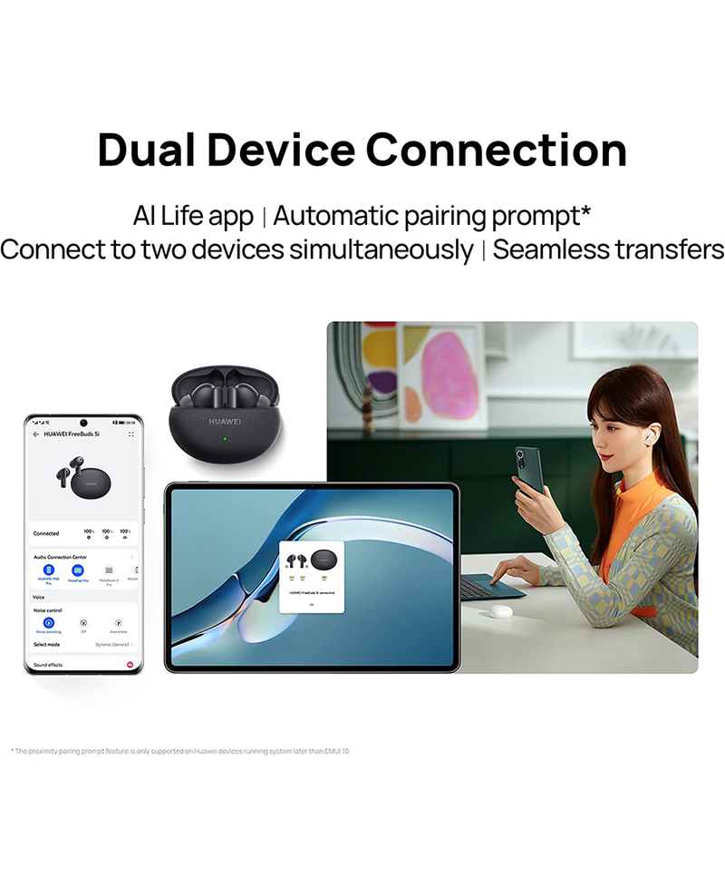 Huawei Freebuds 5i TWS Noise Cancellation Earbuds Isle Blue 55036652