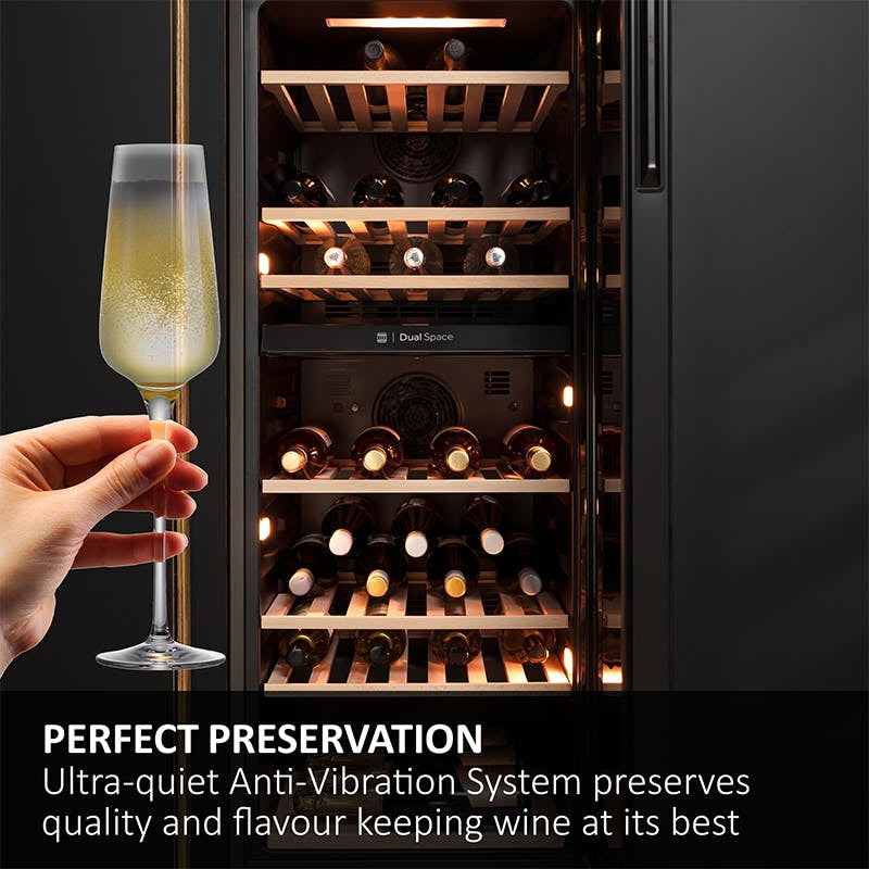 Haier Wine Bank 50 Series 7 Wine Cooler 42-Bottles | Black - HWS42GDAU1 Redmond Electric Gorey