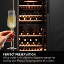Haier Wine Bank 50 Series 7 Wine Cooler 77-Bottles | Black - HWS77GDAU1 Redmond Electric Gorey