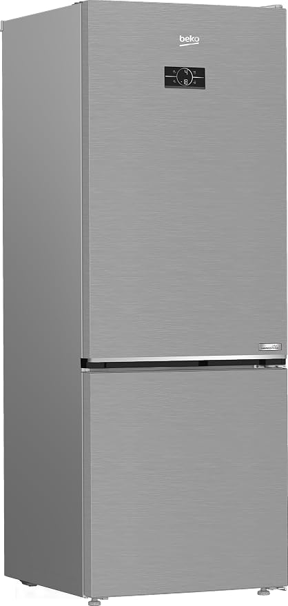490L Frost Free Fridge Freezer Stainless Steel Effect