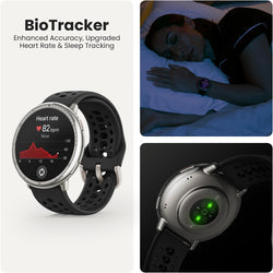 Active 2 (Round) Black Sport Silicone