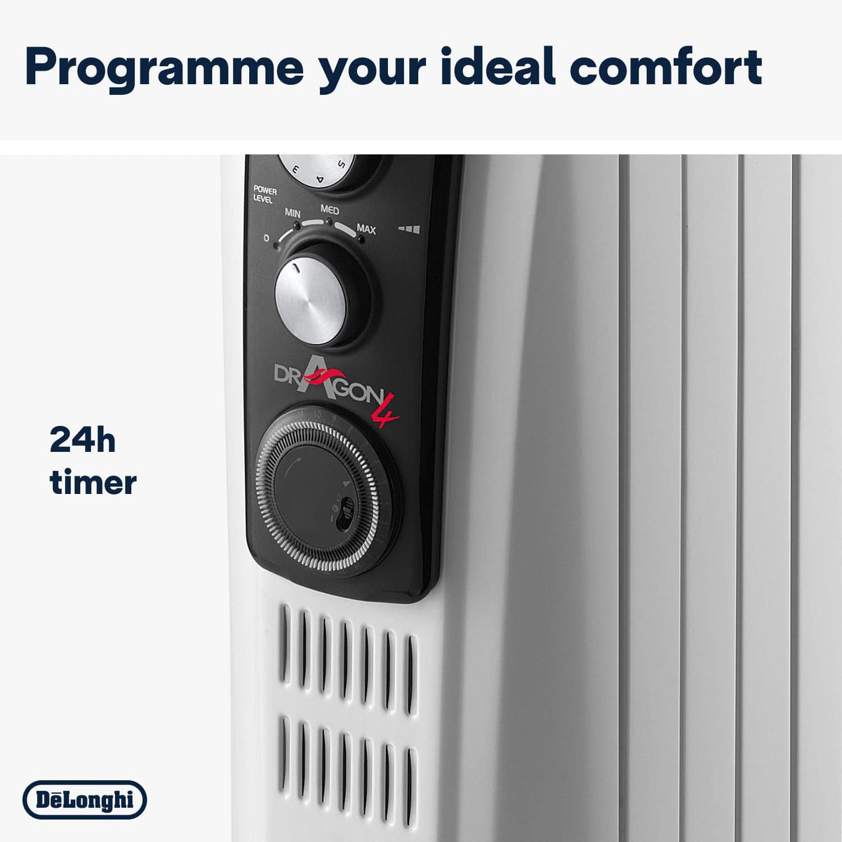 De'Longhi Dragon 4 2kW Oil-Filled Radiator TRD40820T