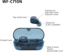 True Wireless Noise Cancelling Earbuds Glass Blue