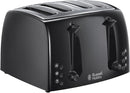 Textures 4 Slice Toaster Black
