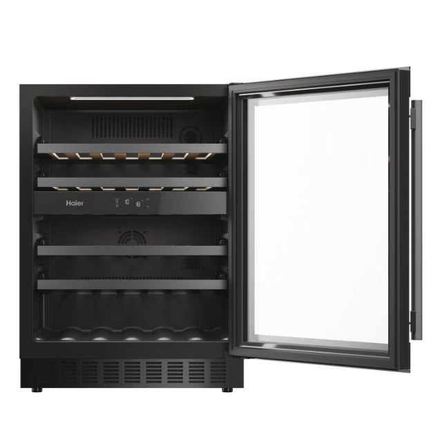 Haier Dual Zone Wine Cooler 44-Bottles | Black - HAKWBD60UK