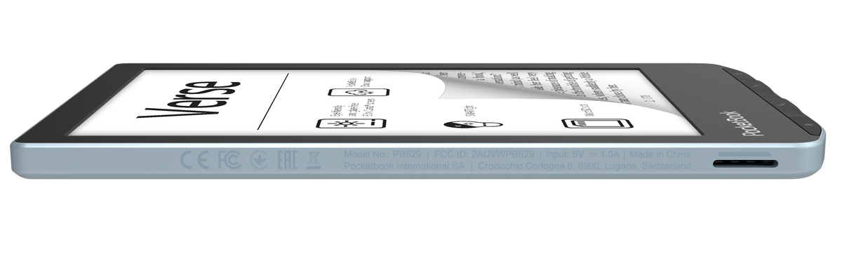 Verse - 6" E Ink Carta HD E-Reader - Mist Grey | 253-PB629-M-WW