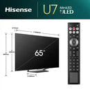 65" U7Q 4K Ultra HD Smart TV - Black
