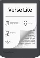 Verse Lite - 6" E Ink Carta E-Reader - Midnight Grey