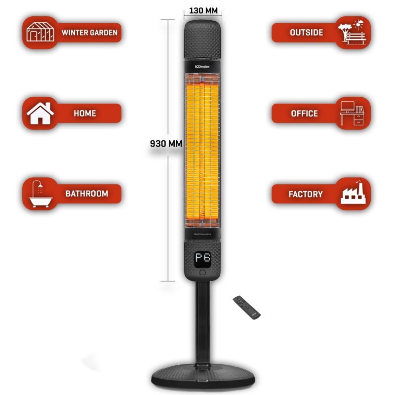 Smart 2.5kW Carbon Indoor & Outdoor Heater | DXOTDRSMT