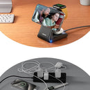 JR-W15 3-in-1 15W Magnetic Wireless Charging Station Black