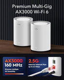 M3000 V2 AX3000 Mesh Wi-Fi 6 System 3 Pack