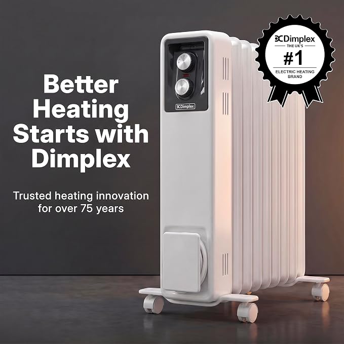 OCR 2000W Oil Filled Column Radiator White | OCR20