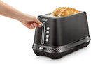 Diadema 4-Slice Long-Slot Toaster Onyx Black