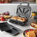 Russell Hobbs Creations 3-in-1 Sandwich, Waffle & Panini Maker | Black- 26810 Redmond Electric Gorey