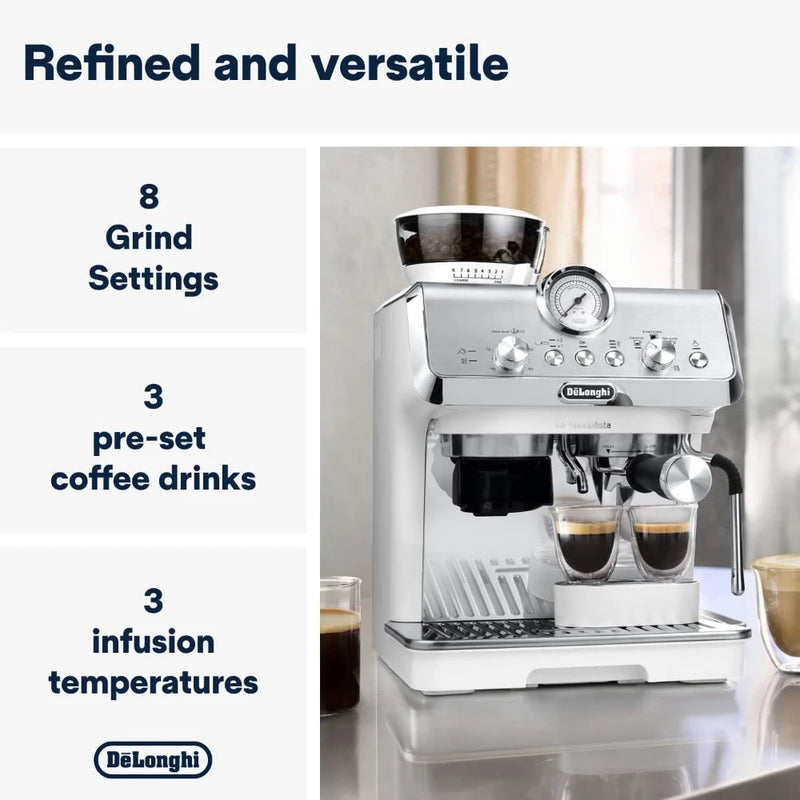 De'Longhi La Specialista Arte Bean To Cup Coffee Machine | White- EC9155.W Redmond Electric Gorey