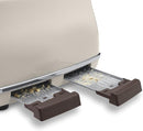 Icona Vintage 4 Slice Toaster Beige