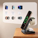 JR-W15 3-in-1 15W Magnetic Wireless Charging Station Black