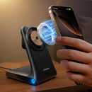JR-W15 3-in-1 15W Magnetic Wireless Charging Station Black
