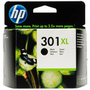 HP 301XL high-yield black ink cartridge, model CH563EE