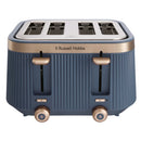 Russell Hobbs Bronte 4-Slice 1960W Toaster, Soft Navy 26772 Toaster