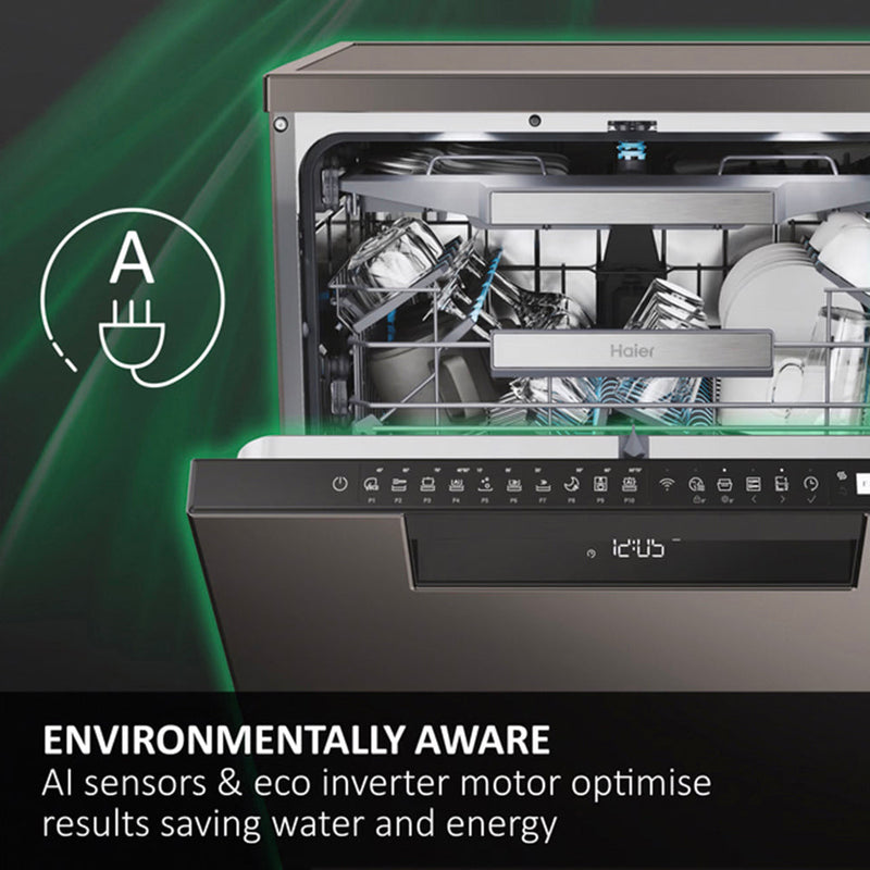 Haier I-Pro Shine Series 7 14 Place Dishwasher | Graphite -  XF4A4M4PDA-80