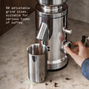 Flat Burr Coffee Grinder | Stainless Steel