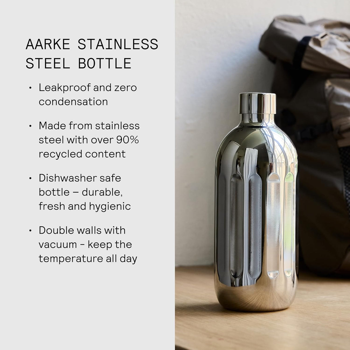 800ml To-Go Bottle - Bottle for Carbonator Pro | Stainless Steel
