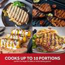 10 Portion Grill and Griddle Black