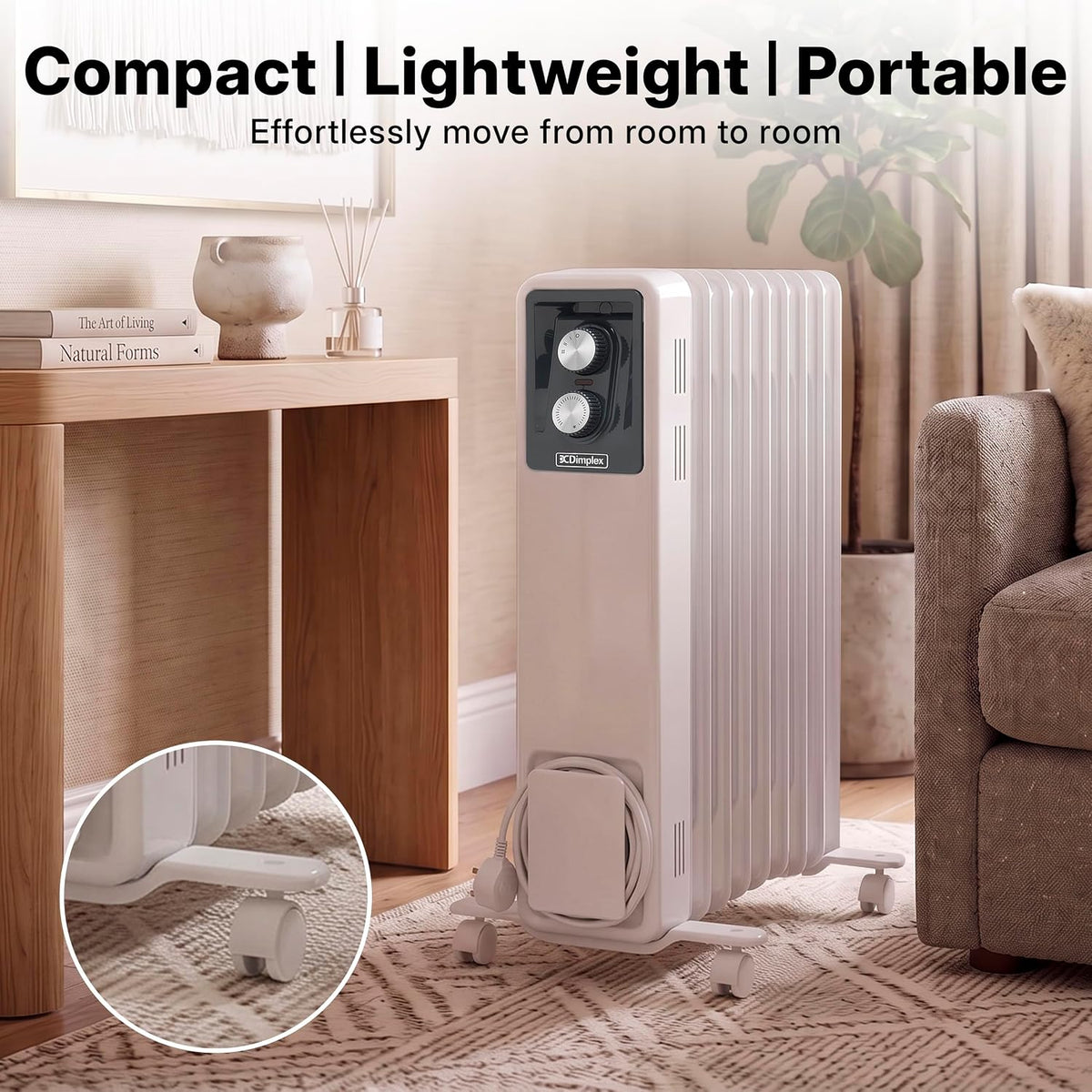 OCR 2000W Oil Filled Column Radiator White | OCR20