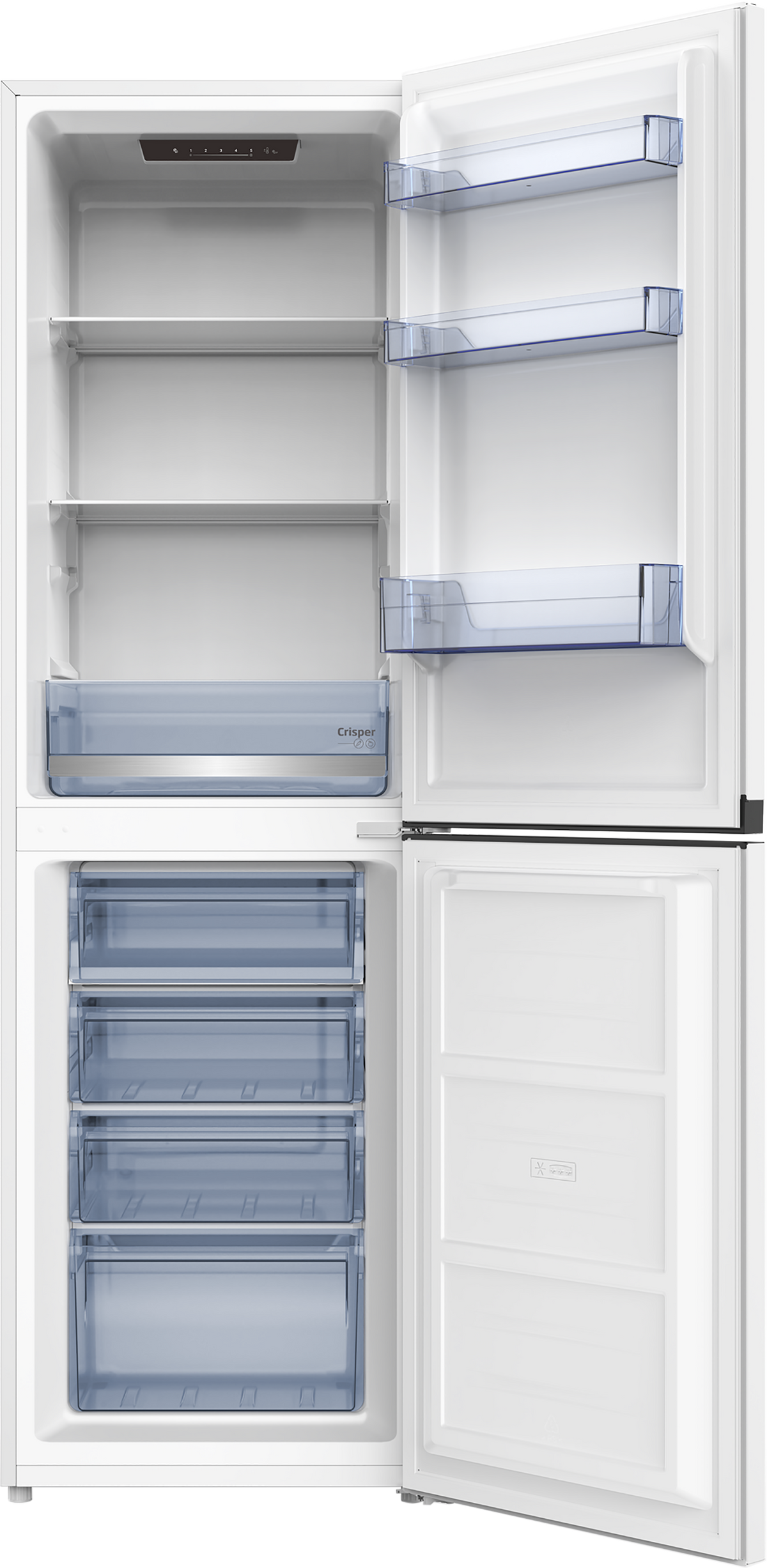 Beko 257L 60/40 Fridge Freezer with Large Salad Crisper, White CSE4581W
