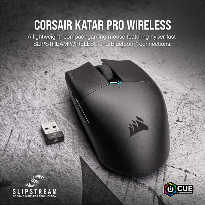 Katar Pro Wireless Gaming Mouse in Black