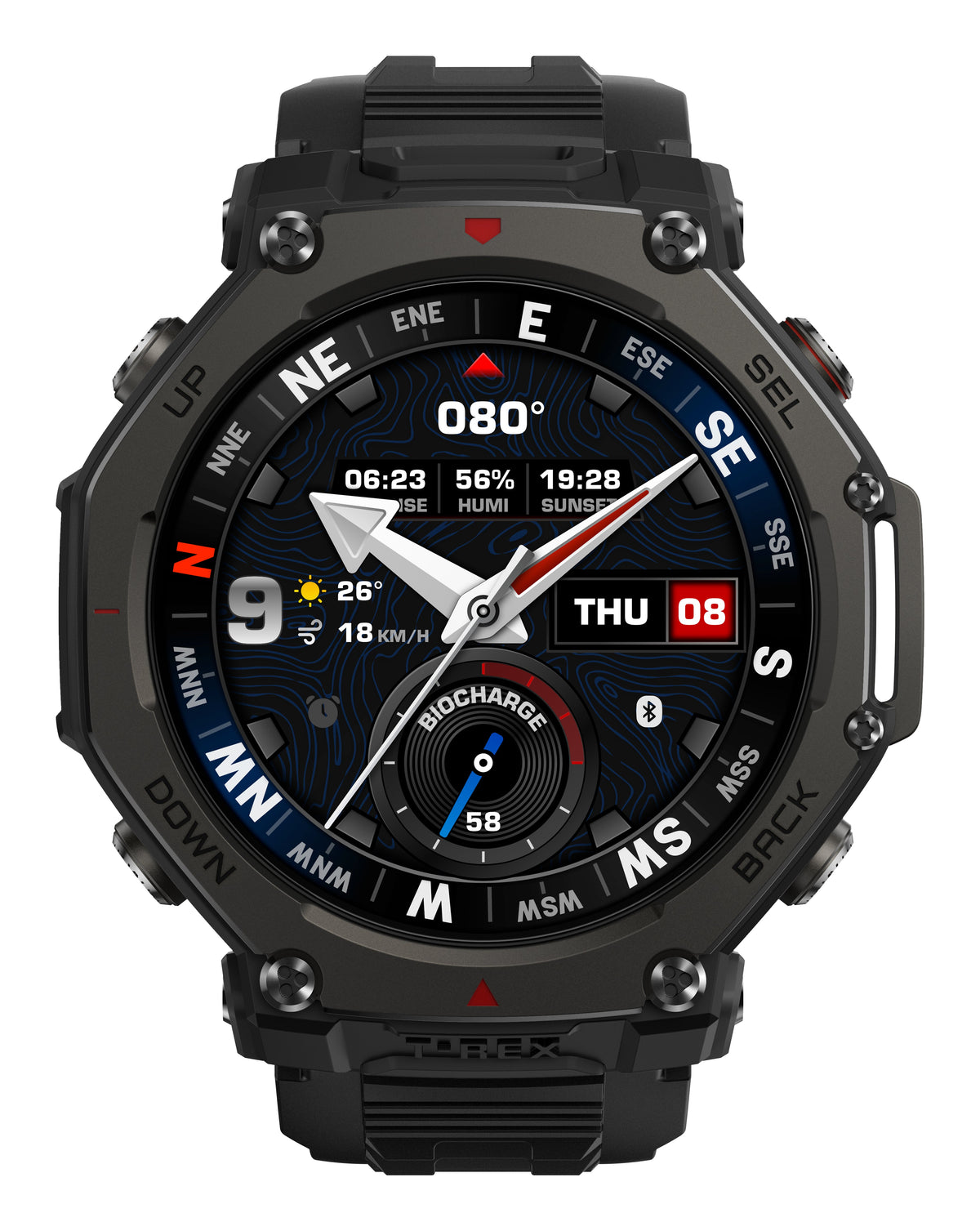 Amazfit T-Rex 3 Pro 48mm Smartwatch, Tactical Black 146-W2443EU1N