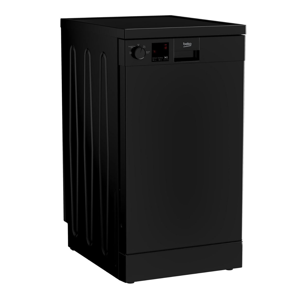 45cm 10 Place Slimline Dishwasher Black