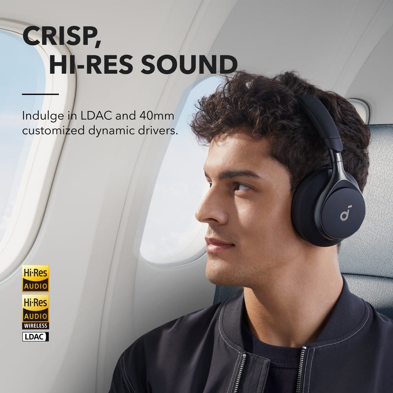 Space One Active Noise Cancelling Headphones | Black