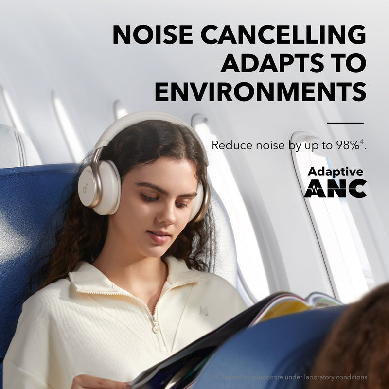 Space One Active Noise Cancelling Headphones | White