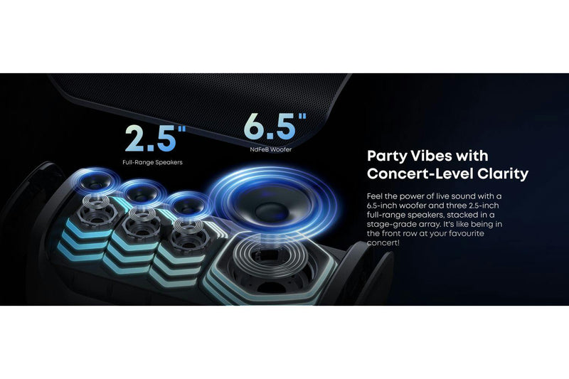 Soundcore Rave 3s Bluetooth Speaker | Karaoke Party Speaker | 200w | Black - A31A3012 Redmond Electric Gorey