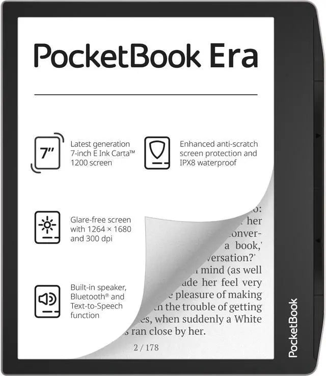 Era - 7" E Ink Carta 1200 E-Reader - Stardust Silver