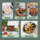 Ninja Crispi Pro 7-in-1 XL Glass Air Fryer | Ash Grey - AS101UKGY Redmond Electric Gorey