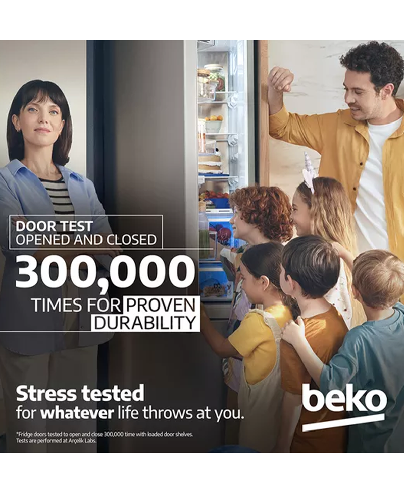 Beko American Fridge Freezer with NeoFrost™ & HarvestFresh™ | Black Steel - ASD2442VPZ Redmond Electric Gorey