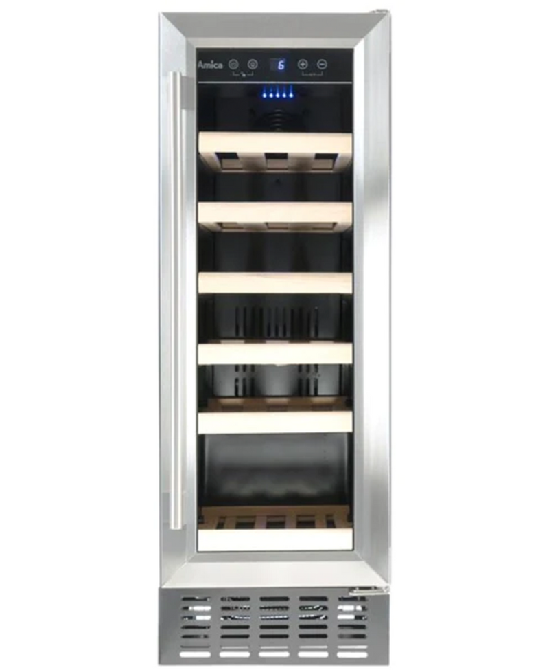 Amica Freestanding 19 Bottle Wine Cooler| 82 cm (H) | Stainless Steel AWC300SS Redmond Electric Gorey