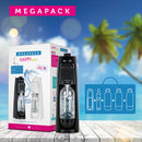 Mio MegaPack Soda Maker with CO2 Gas + 3 Bottles | Black