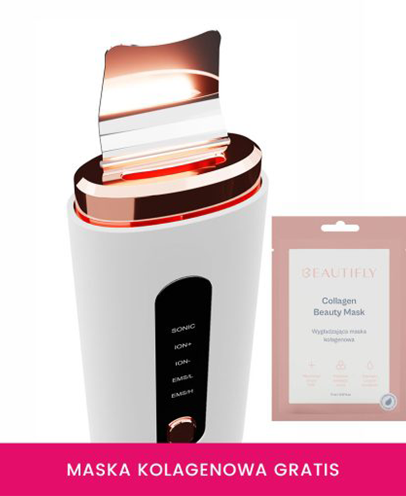 Beautify Skin Scrubber B-Scrub PRO | White + Rose Gold Redmond Electric Gorey