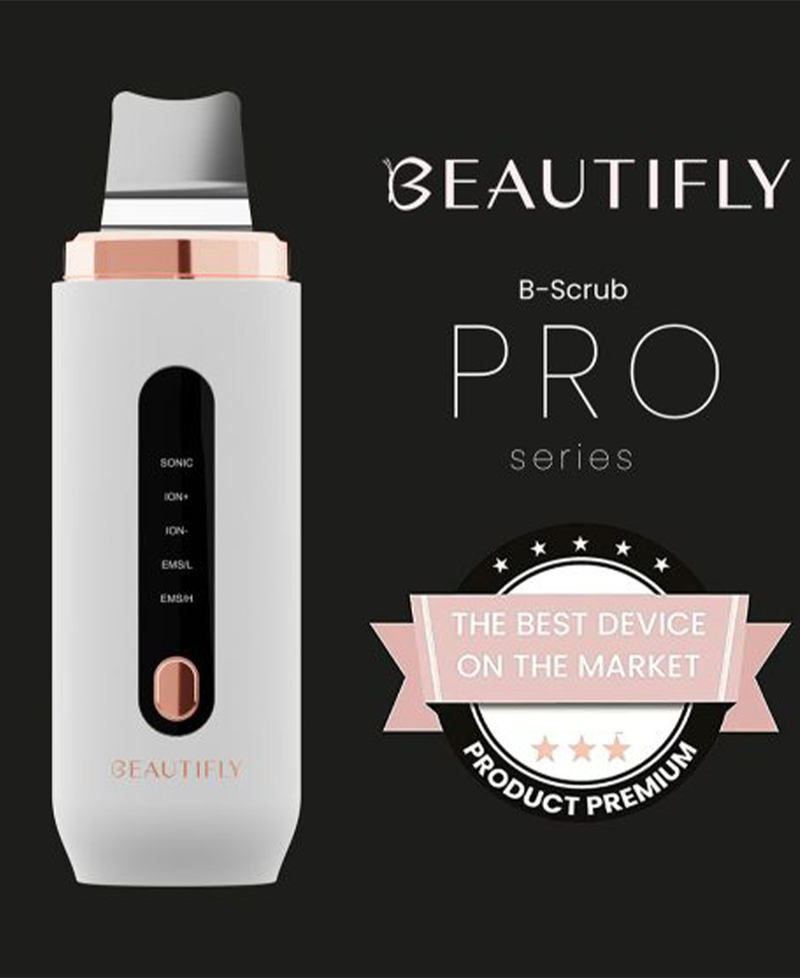 Beautify Skin Scrubber B-Scrub PRO | White + Rose Gold Redmond Electric Gorey