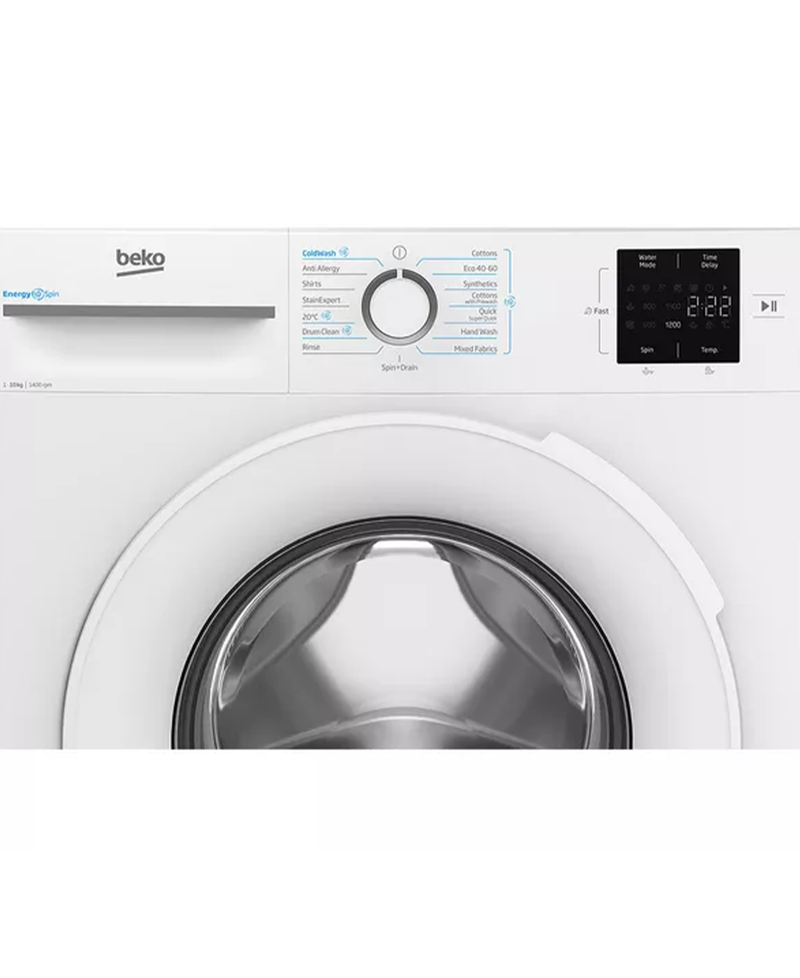 Beko 10kg 1400rpm Washing Machine A Rated with EnergySpin | White Redmond Electric Gorey - B3W31041W