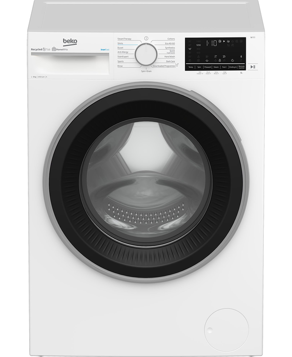 Beko 9kg 1400rpm Washing Machine IronFast RecycledTub® B3W5941IG Redmond Electric Gorey