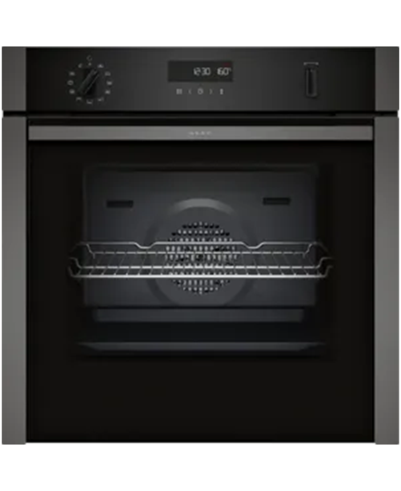 Neff N 50 Built-in Slide&Hide Single Oven with Pyrolytic Cleaning | Graphite-Grey - B6ACH7AG7B Redmond Electric Gorey