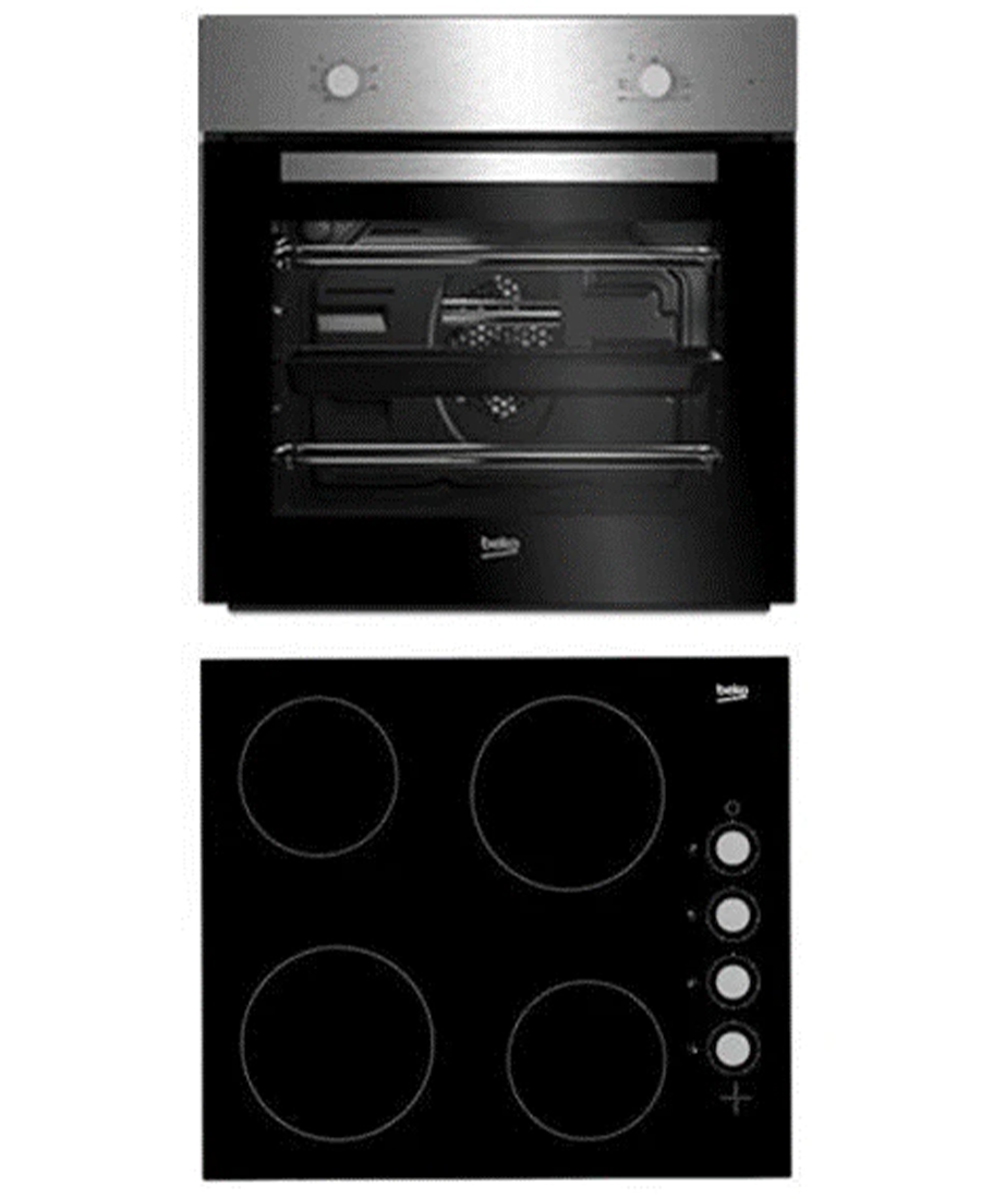 Beko Built-In Oven & Ceramic Hob Pack BBSF210SX Redmond Electric Gorey