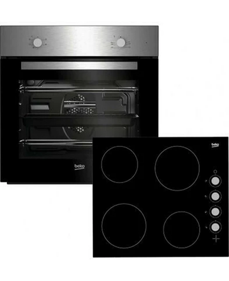 Beko BEKO Built In Oven Ceramic Hob Pack BBSF210SX
