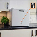 46L Tabletop Fridge with Lock White
