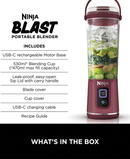 Ninja Blast Portable Blender for Shakes & Smoothies | Cranberry BC151UKCR Redmond Electric Gorey